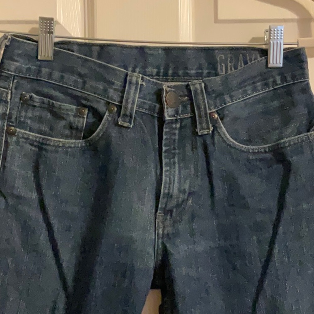 Bullhead young men’s jeans bundle. 2 blue jeans 100 percent cotton, 1 tan jeans - Picture 3 of 16
